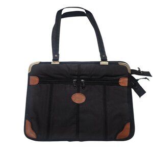 Vintage Briefcase Computer Bag Travel Business Peaches and Cream 1980s